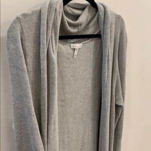 Leith Long Grey Cardigan